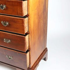 American Chippendale Mahogany Two Over Three Chest of Drawers, 18th Century