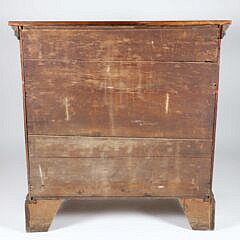 American Chippendale Mahogany Two Over Three Chest of Drawers, 18th Century