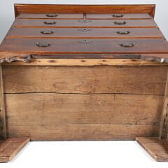 American Chippendale Mahogany Two Over Three Chest of Drawers, 18th Century