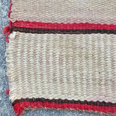 Vintage Navajo Dine Native American Indian Saddle Blanket Weaving