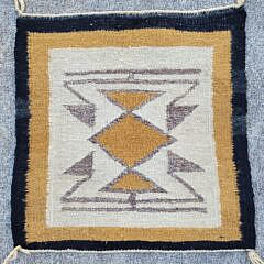 Vintage Diminutive Navajo Dine Native American Indian Weaving