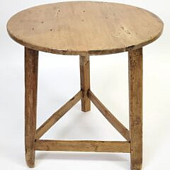 Antique English Pine Cricket Pub Table