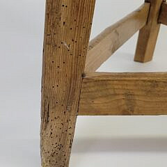 Antique English Pine Cricket Pub Table