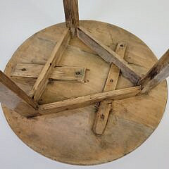 Antique English Pine Cricket Pub Table