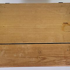 Antique Continental Scrubbed Pine Dovetailed Lift Top Box