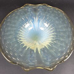 Two Pieces of Mid Century Modern Murano Art Glass