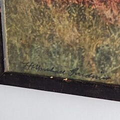 Signed Vintage H. Marshall Gardiner Hancolored Nantucket Photograph “Out in the Moors”