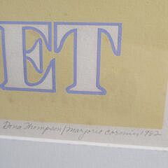 Vintage 1982 Donna Thompson Marjorie Cormier Nantucket Island Serigraph Print Poster