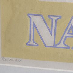 Vintage 1982 Donna Thompson Marjorie Cormier Nantucket Island Serigraph Print Poster