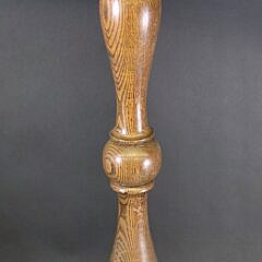 Antique American Turned Oak Plant Stand Pedestal