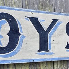 Antique Style Painted Wood Oysters Trade Sign