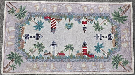 1751-1865 Lighthouses Rug A