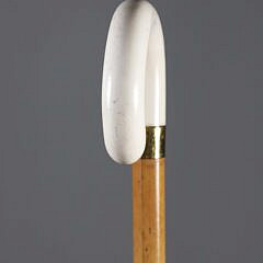 C-Grip Cane On Malacca Shaft, 19th Century