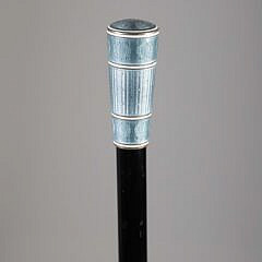 Enamel Grip Walking Stick, 19th Century