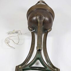 Antique Brass Ship’s Binnacle Electrified as a Lamp