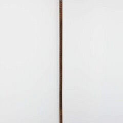 Repousse Silver and Amethyst Walking Stick, 19th Century
