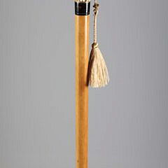 Jeweled Gilt Crown Walking Stick, 19th Century