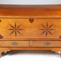 Eldred Wheeler Inlaid Two-Drawer Blanket Chest
