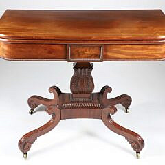 Regency Carved Mahogany Games Table, circa 1815