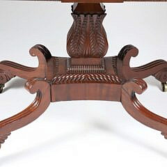 Regency Carved Mahogany Games Table, circa 1815