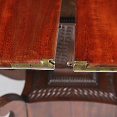 Regency Carved Mahogany Games Table, circa 1815