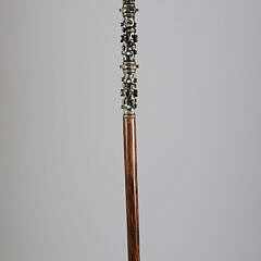 Jeweled Sterling Silver Walking Stick, 19th Century