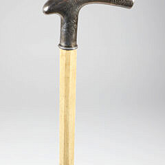 Walworth Silver and Whale Bone Presentation Cane, 19th Century