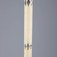 Whaler Made Polyhedron Knob Walking Stick, 19th Century