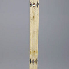Whaler Made Polyhedron Knob Walking Stick, 19th Century