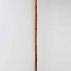 Twin Carved Bust Grip Walking Stick, 19th Century