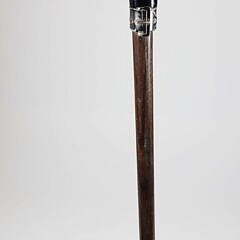 Art Deco Black Amber and Sterling Silver Walking Stick