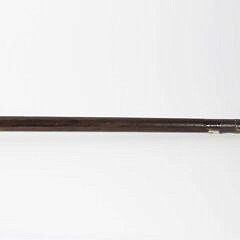 Art Deco Black Amber and Sterling Silver Walking Stick