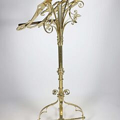 English Victorian Gothic Style Brass Lectern or Music Stand, 19th Century
