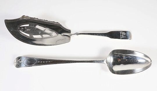 George III Spoon and Fish Slice