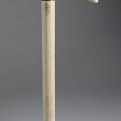 Whaler Made Bird Grip Walking Stick, 19th Century
