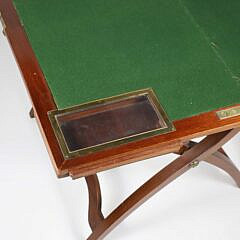 Asprey London English Folding Game Table, 19th Century