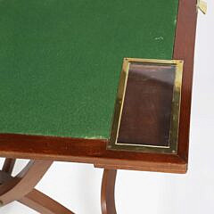 Asprey London English Folding Game Table, 19th Century