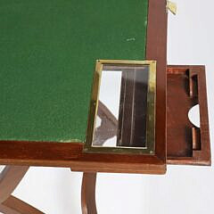 Asprey London English Folding Game Table, 19th Century