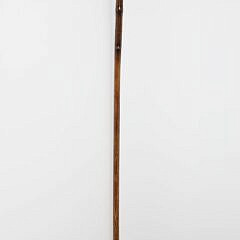 Blue Stone Orb Grip Walking Stick, 19th Century