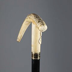 Carved Eiffel Tower, Paris 1889 Grip Cane