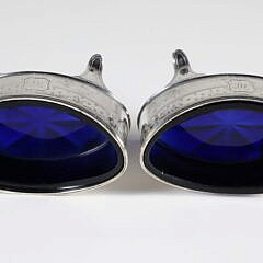 Pair of George III Sterling Silver Salt Cellars, Henry Chawener, London, 1790