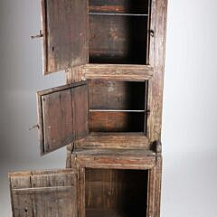 Colonial Carved Two-Door Cupboard, 18th Century