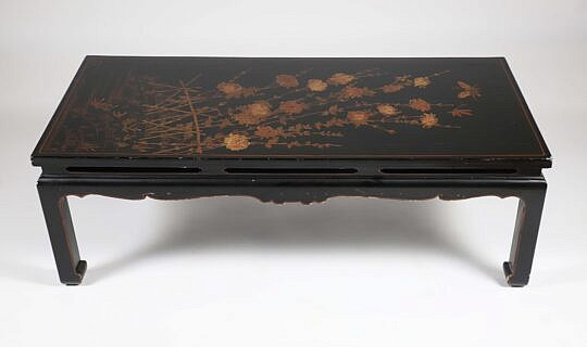 Black Lacquer Chinese Coffee Table