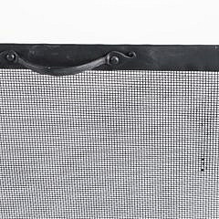 Folk Art Wrought Iron Whale Hunt Fireplace Screen