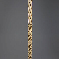 Whaler Made Clenched Fist Grip Holding a Rod Walking Stick, 19th Century