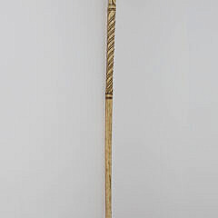 Whaler Made Clenched Fist Grip Holding a Rod Walking Stick, 19th Century