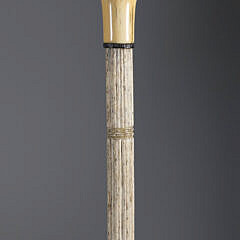 Whaler Made Pommel Grip Walking Stick, 19th Century