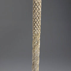 Whaler Made Pommel Grip Walking Stick, 19th Century
