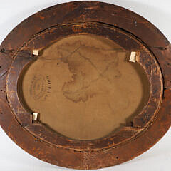 American Oval Oil on Canvas “Fruit of the Lands”, 19th Century