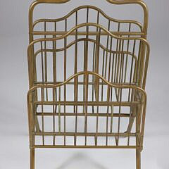 Vintage Brass Magazine Stand